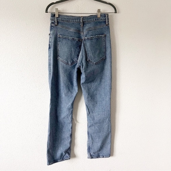 Agolde Riley High Rise Button Fly Destroyed Jeans - Picture 4 of 7